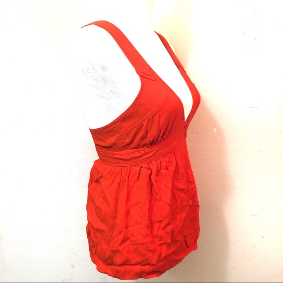 💎 NWT juicy couture deep v firecracker red blouse - Picture 3 of 8